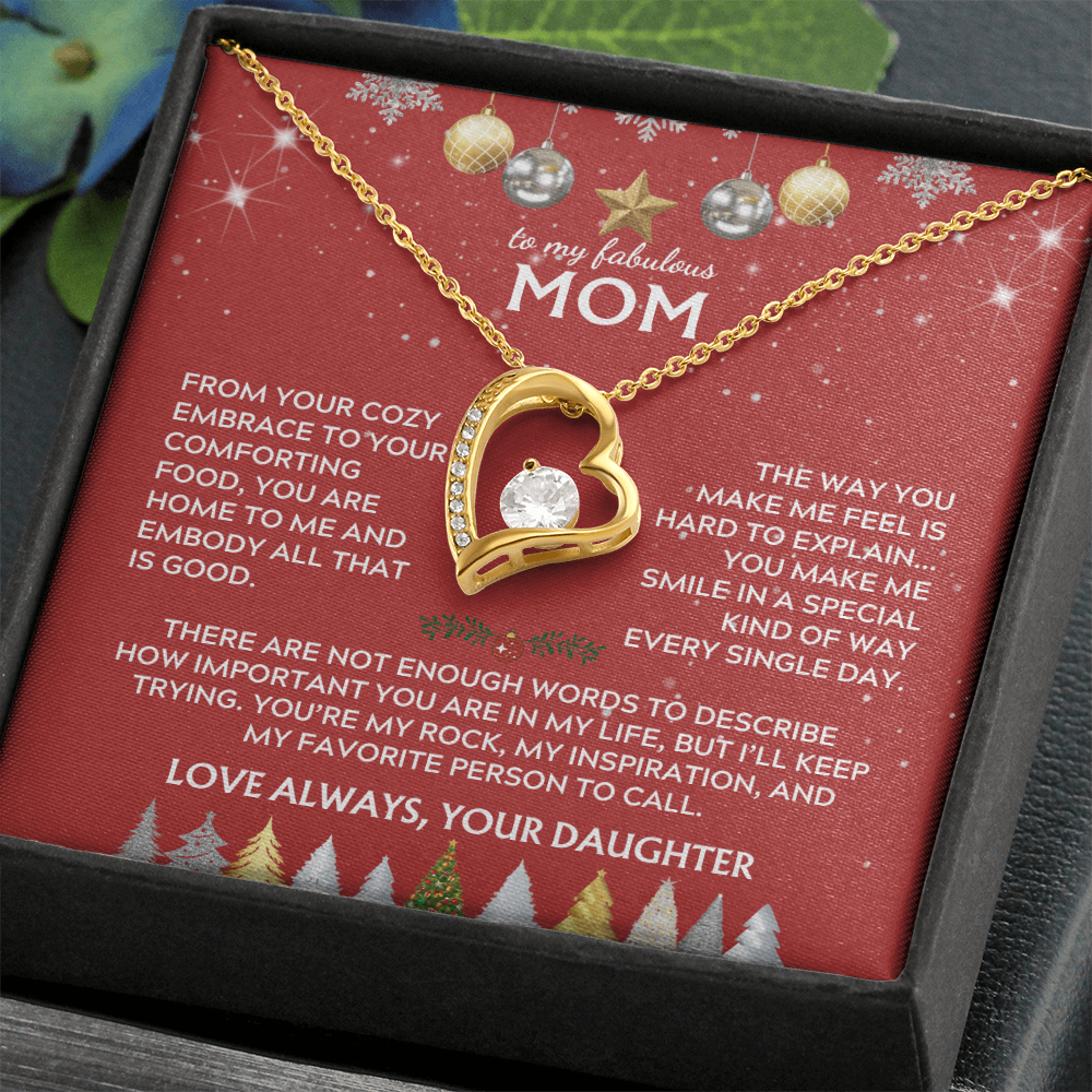 To Mom, from Daughter. You're my rock. Holiday card.