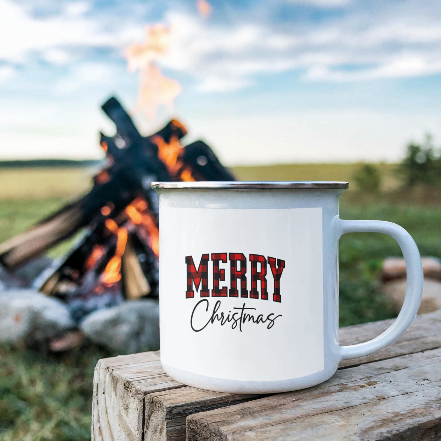 Merry Christmas Camping Mug