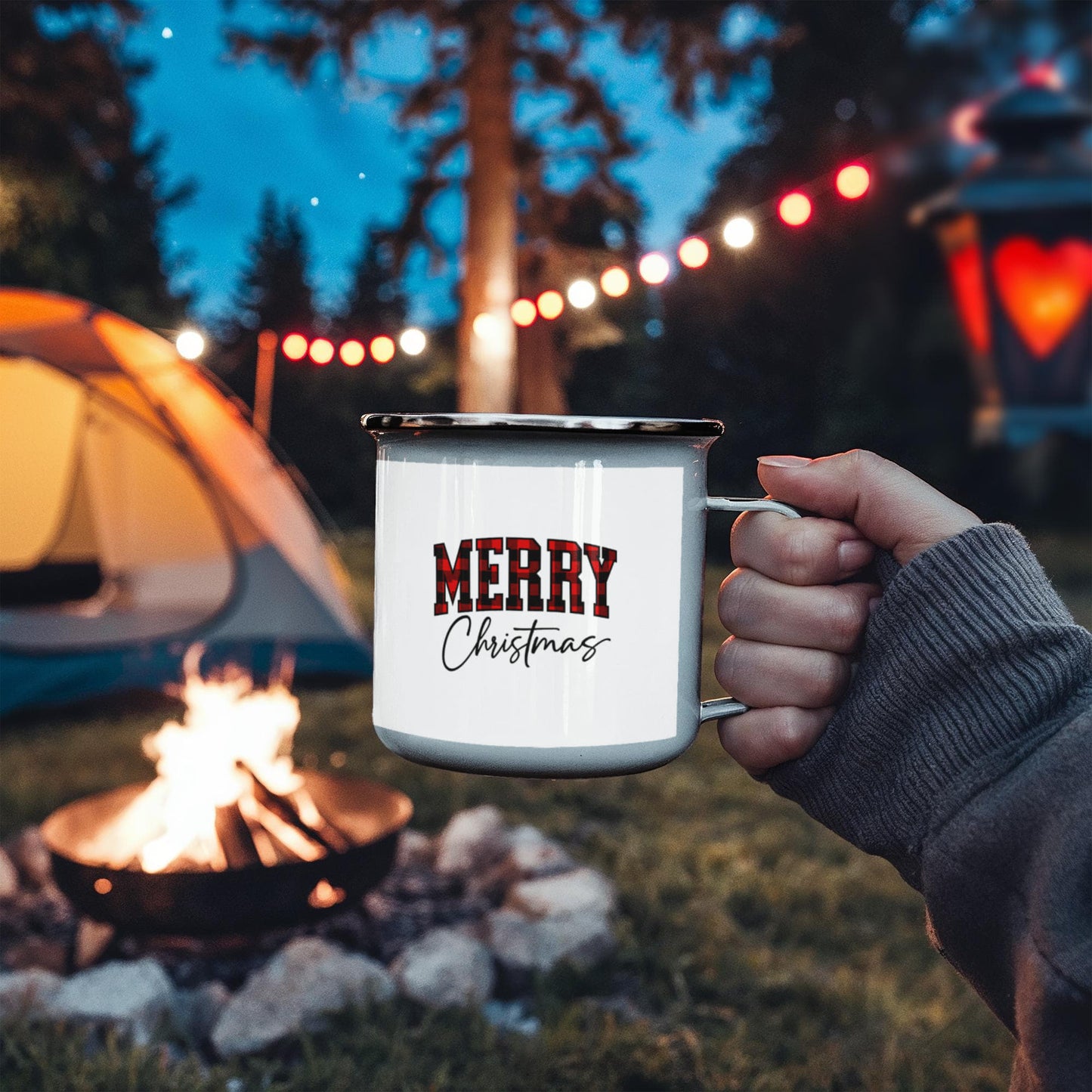 Merry Christmas Camping Mug