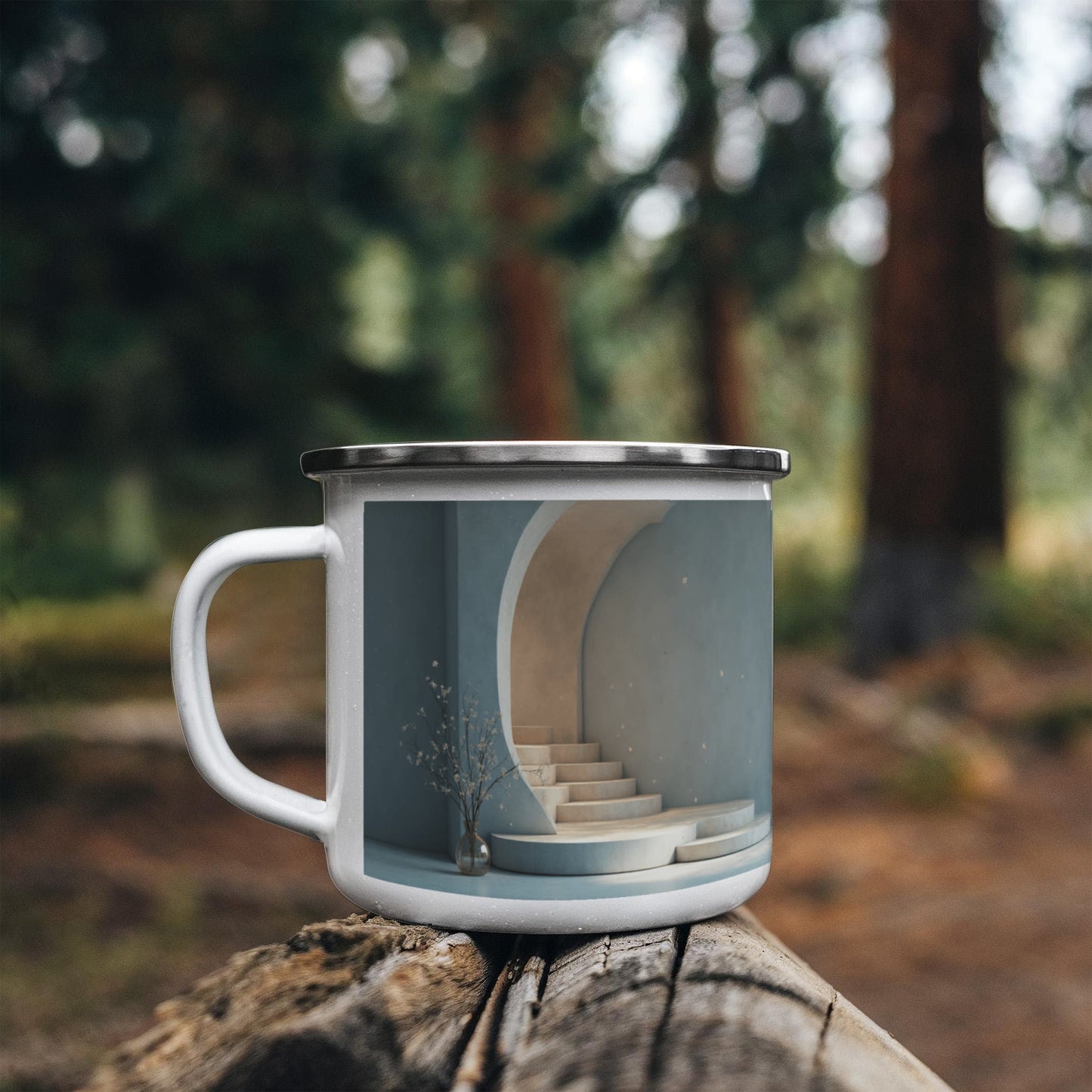 Breathe. Believe. Become. Camping Mug.